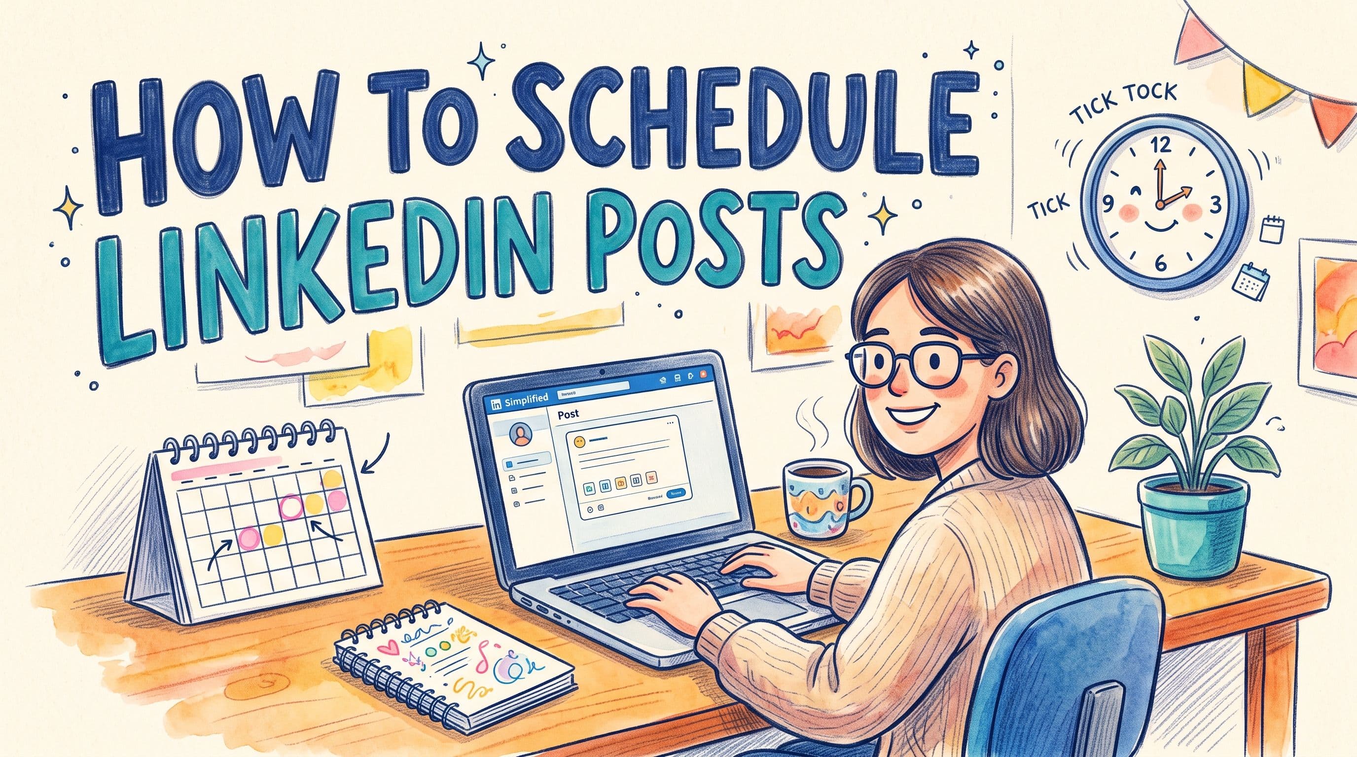 How to Schedule LinkedIn Posts (Native Option + Faster Workflow)