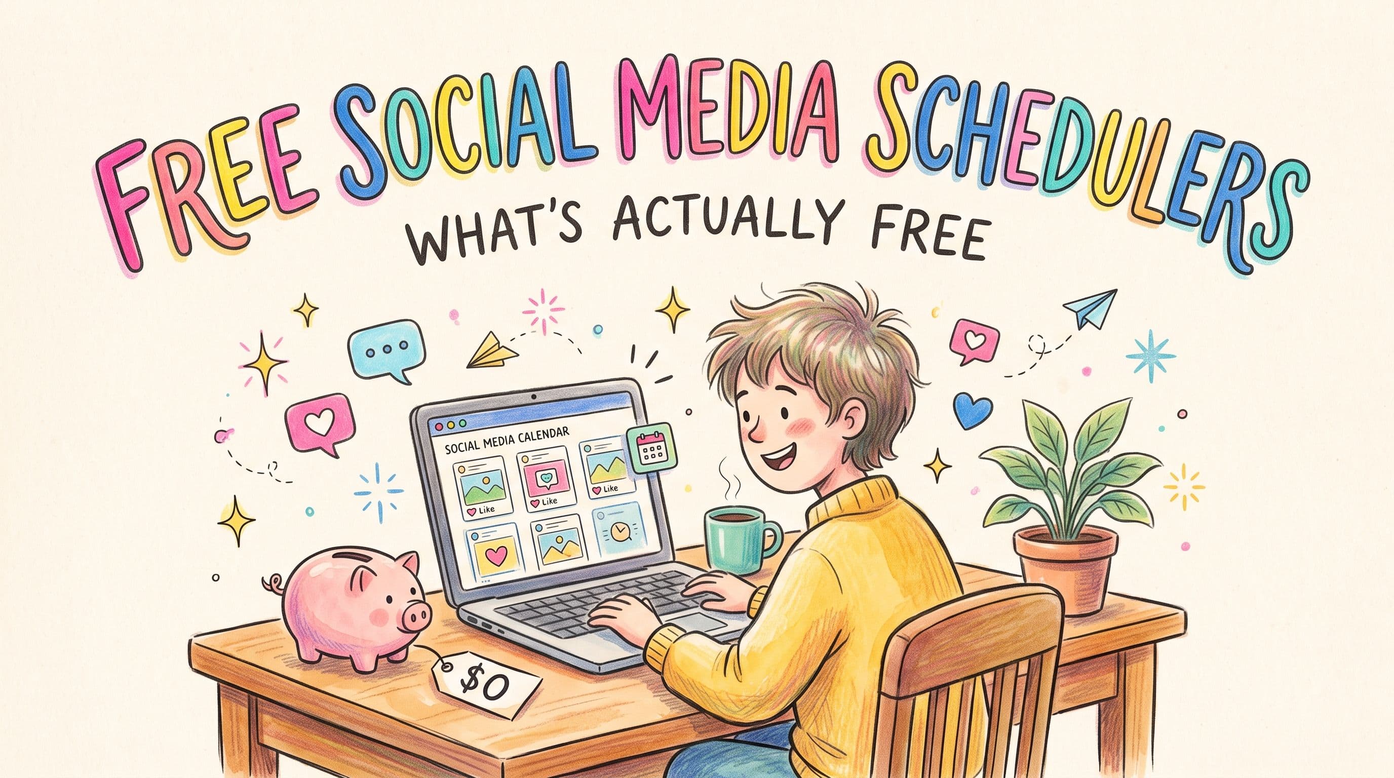 Best Free Social Media Schedulers in 2026 (What's Actually Free)