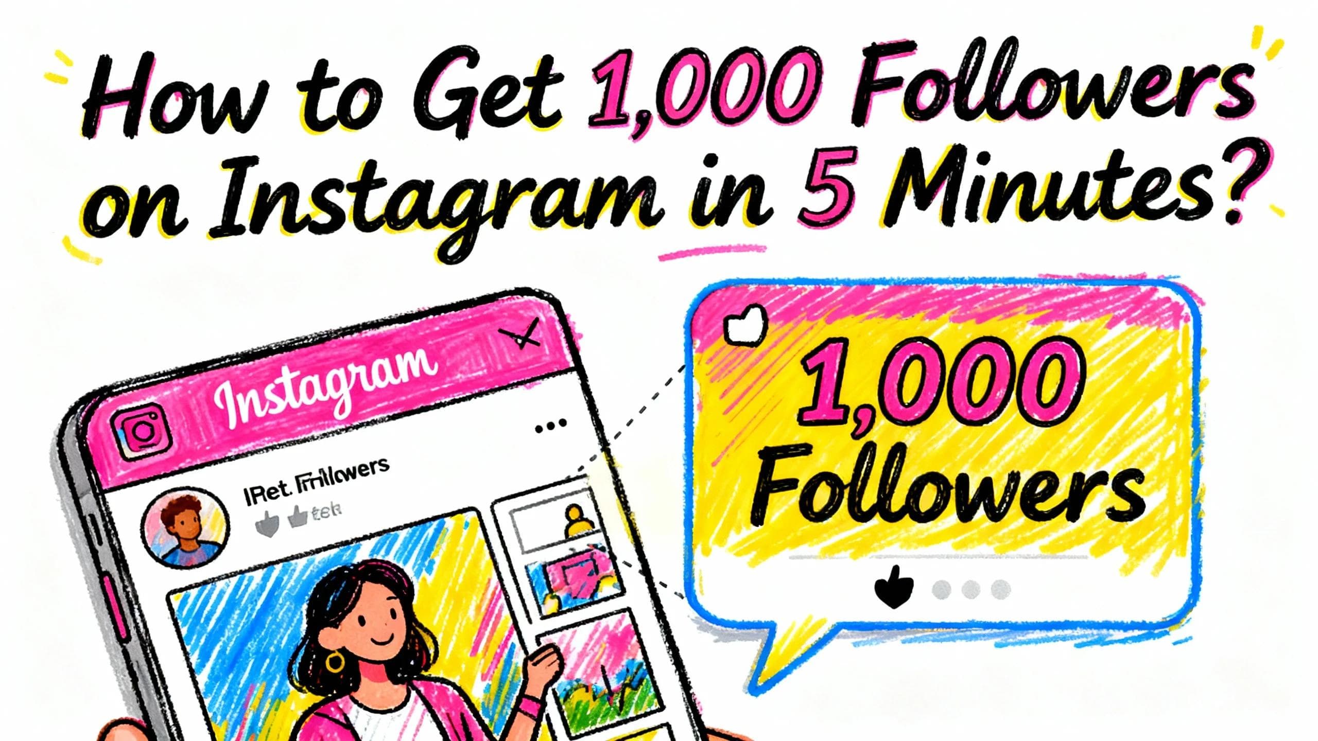 How to Get 1,000 Followers on Instagram in 5 Minutes?